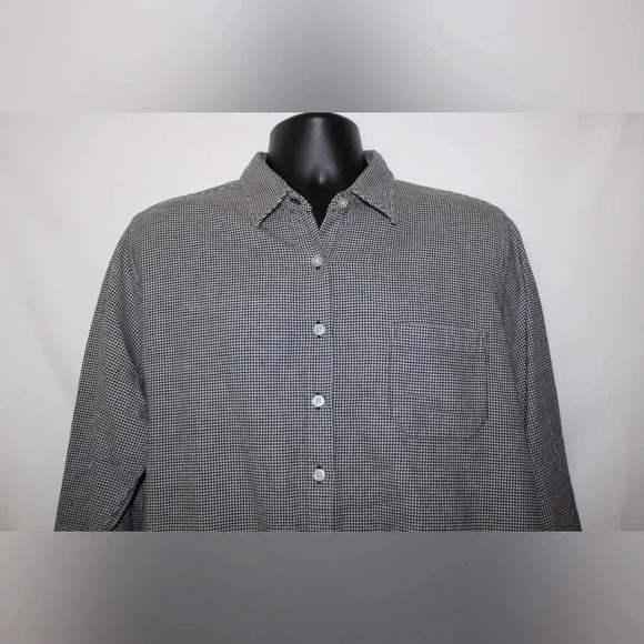 Women’s Pendleton Cotton Houndstooth Long Sleeve Button Down Shirt Size XL - Picture 4 of 8